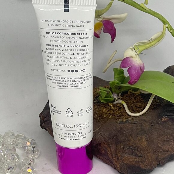 Lumene CC Color Correcting Cream - Medium - 1 fl oz/30 ml Full Size - New in Box - Picture 4 of 5